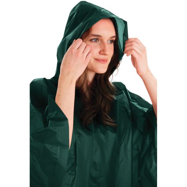 Coghlan's Poncho Green Hooded Rain Gear