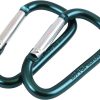 Coghlan's Carabiner 6mm 2 Pack Blue Aluminum