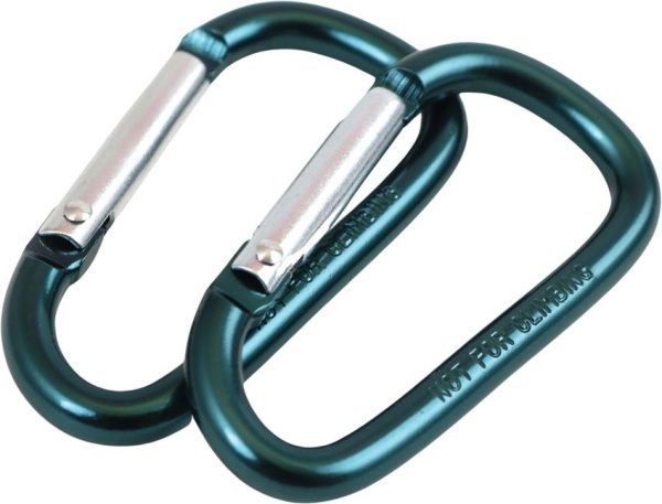 Coghlan's Carabiner 6mm 2 Pack Blue Aluminum