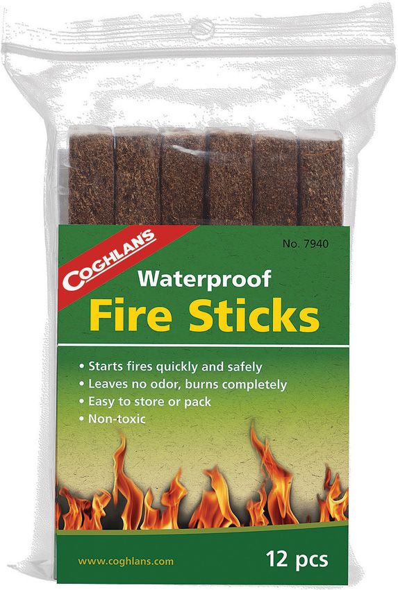 Coghlan's Fire Sticks 12pk - Non-Toxic Fire Starters