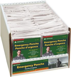 CGN9173BD.jpg Coghlan's Emergency Poncho Display - 50pk Clear