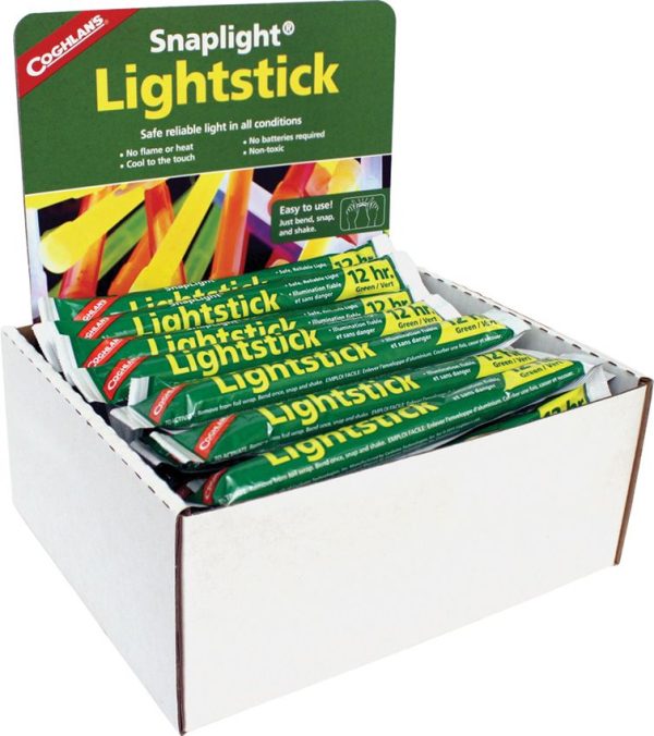 Coghlan's Snaplight Lightstick Display - 50pk Green