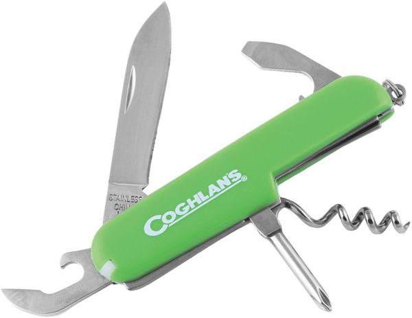 CGN9505.jpg Coghlan's Camp Knife - Green Synthetic 8-in-1 Tool