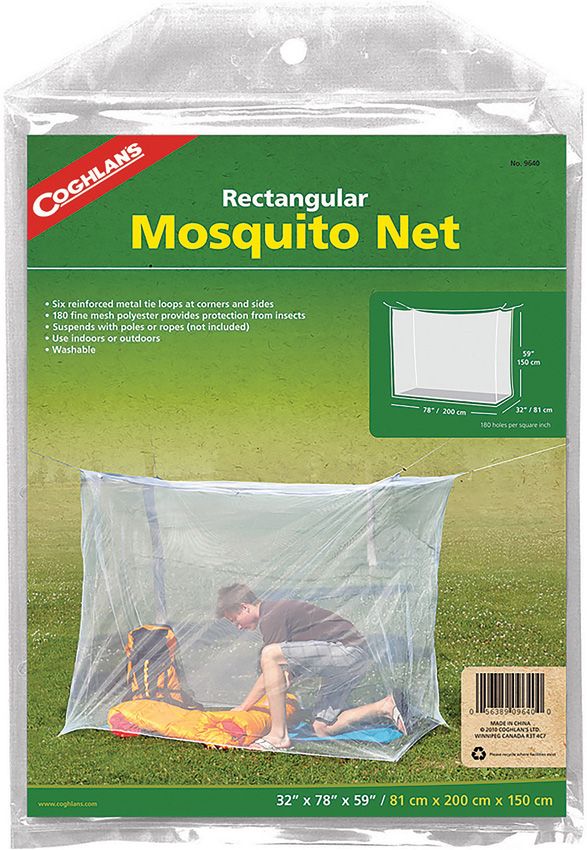 CGN9640.jpg Coghlan's Rectangular Mosquito Net White 32 x 78 inches