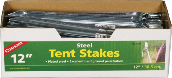 CGN9813.jpg Coghlan's Steel Tent Stakes 12in 50-Pack