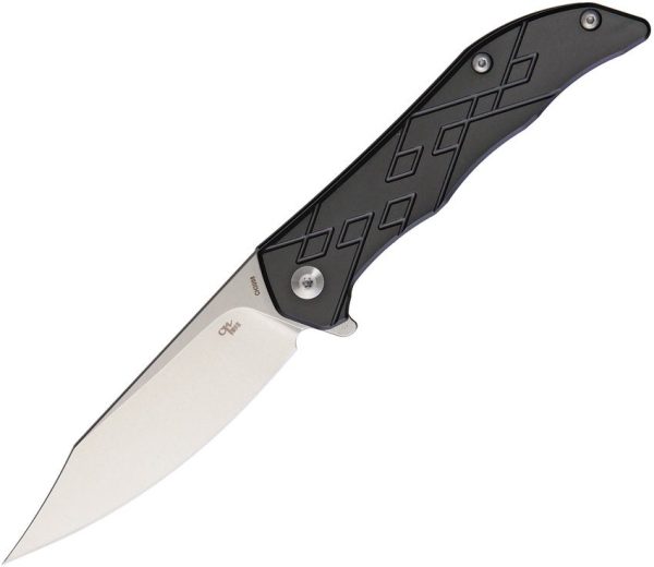 CH Knives Framelock Black - 9Cr18MoV Stonewash 3.5in