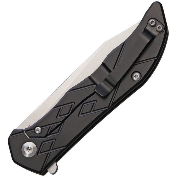 CH Knives Framelock Black - 9Cr18MoV Stonewash 3.5in