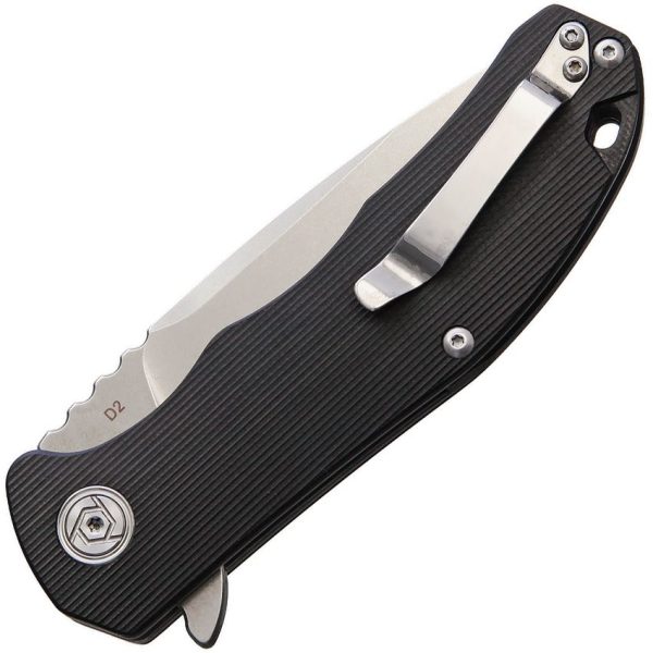 CH3504BK_add_01.jpg CH Knives Linerlock Black D2 Folding Knife 3.5in