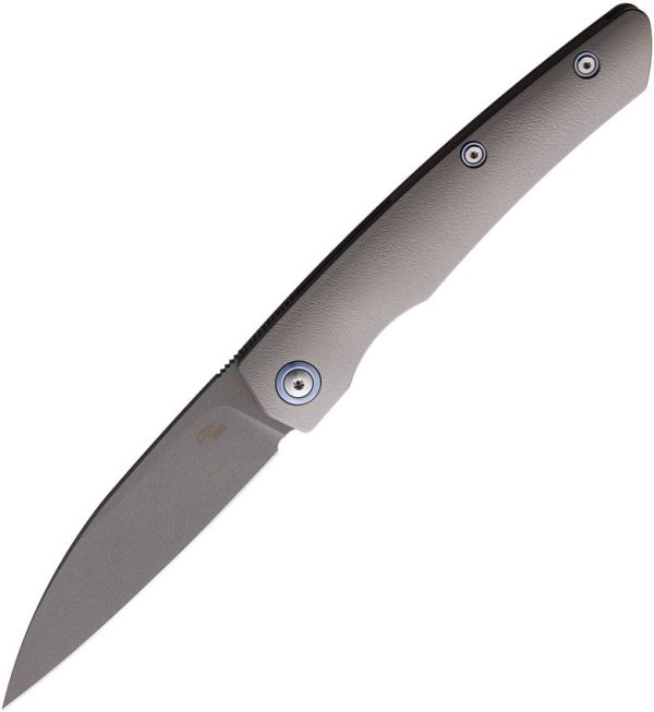 CH Knives Framelock Orange Titanium M390 Blade