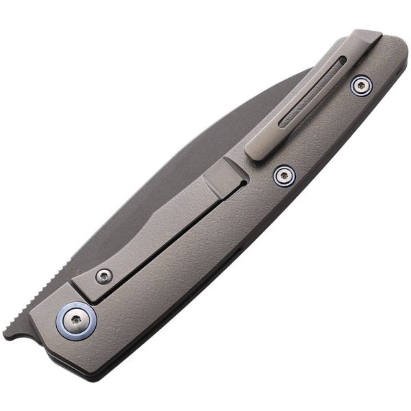 CH Knives Framelock Orange Titanium M390 Blade