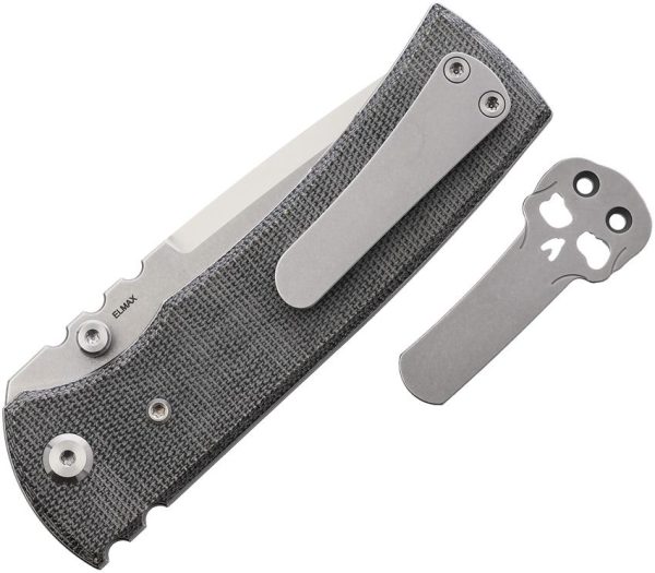Chaves Redencion 229 Linerlock Folding Knife Elmax Tanto Black