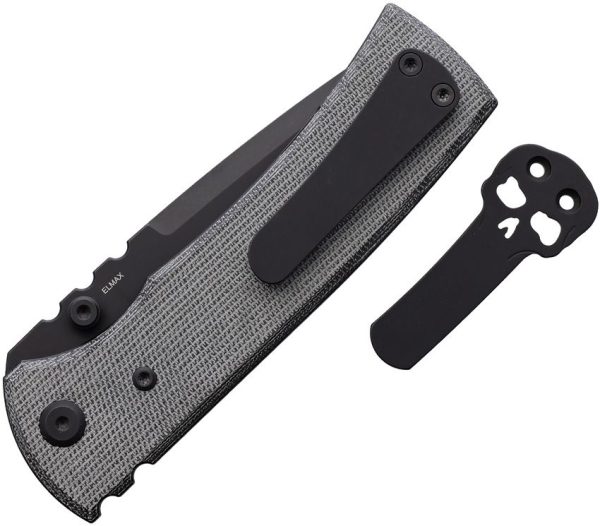 Chaves Redencion 229 Linerlock Folding Knife Black Elmax