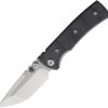 Chaves Redencion Street Folding Knife 3" Elmax Tanto Black Micarta