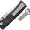 Chaves Redencion Street Folding Knife 3" Elmax Tanto Black Micarta