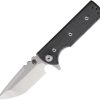 Chaves T.A.K. Linerlock Tanto Folding Knife Elmax Steel Black