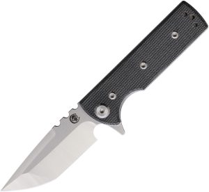 Chaves T.A.K. Linerlock Tanto Folding Knife Elmax Steel Black