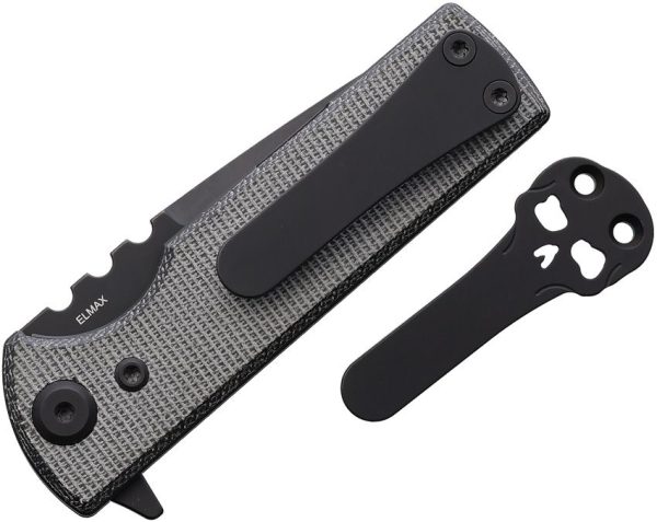 Chaves T.A.K. Linerlock Tanto Folding Knife Black PVD Elmax