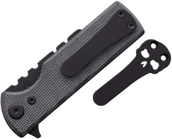 Chaves C.H.U.B. Flipper Linerlock Black Micarta Folding Knife