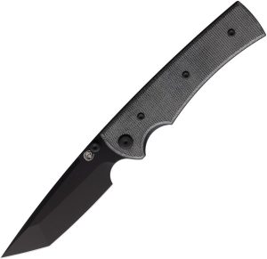 Chaves Liberation 229 Linerlock Tanto Folding Knife Black Elmax