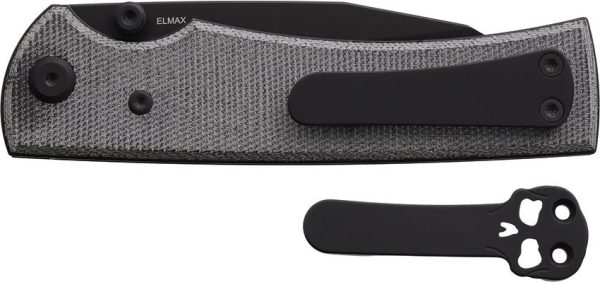 Chaves Sangre 229 Folding Knife Elmax PVD Wharncliffe Black Micarta