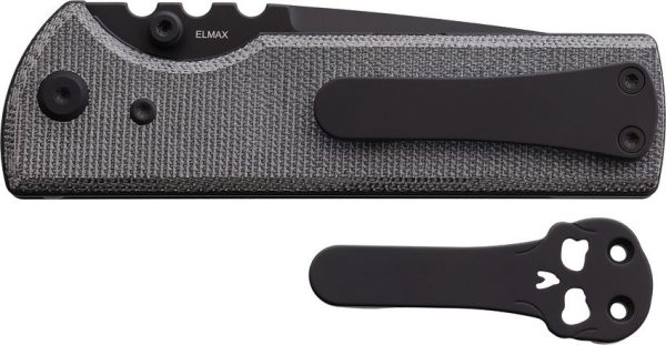 Chaves Knives NTAK Linerlock Folding Knife 3.63" Black PVD Elmax