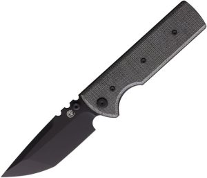 Chaves NTAK Linerlock Folding Knife Elmax Tanto Black PVD