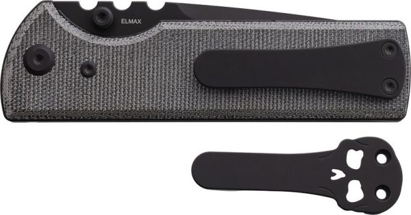 Chaves NTAK Linerlock Folding Knife Elmax Tanto Black PVD