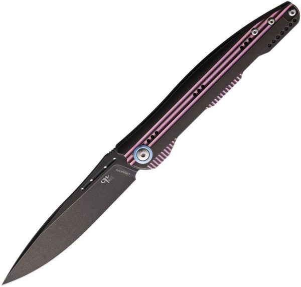 CH Knives Journey Purple M390 Framelock Knife