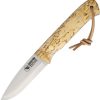 Casstrom Woodsman Curly Birch Fixed Blade Knife Sleipner Steel