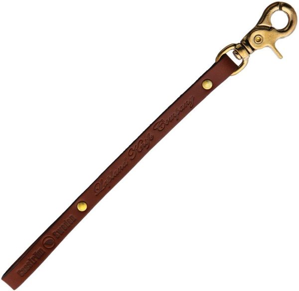 Casstrom Leather Lanyard with Brass Clasp - Brown