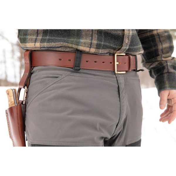 Casstrom Swedish Forest Belt S-XL Brown Leather Hand-Stitched