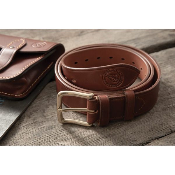 Casstrom Swedish Forest Belt S-XL Brown Leather Hand-Stitched