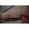 Casstrom Swedish Forest Belt S-XL Brown Leather Hand-Stitched