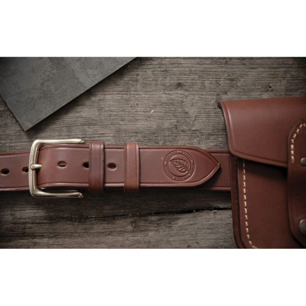 Casstrom Swedish Forest Belt S-XL Brown Leather Hand-Stitched