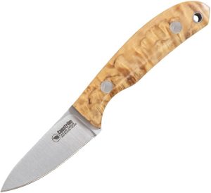 CI11618.jpg Casstrom Safari Mini Hunter Fixed Blade Knife 14C28N Steel Birch