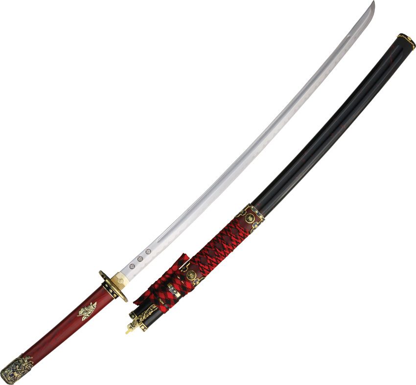 CI124.jpg Art Gladius Shimazu Katana 29" Carbon Steel Blade with Sheath