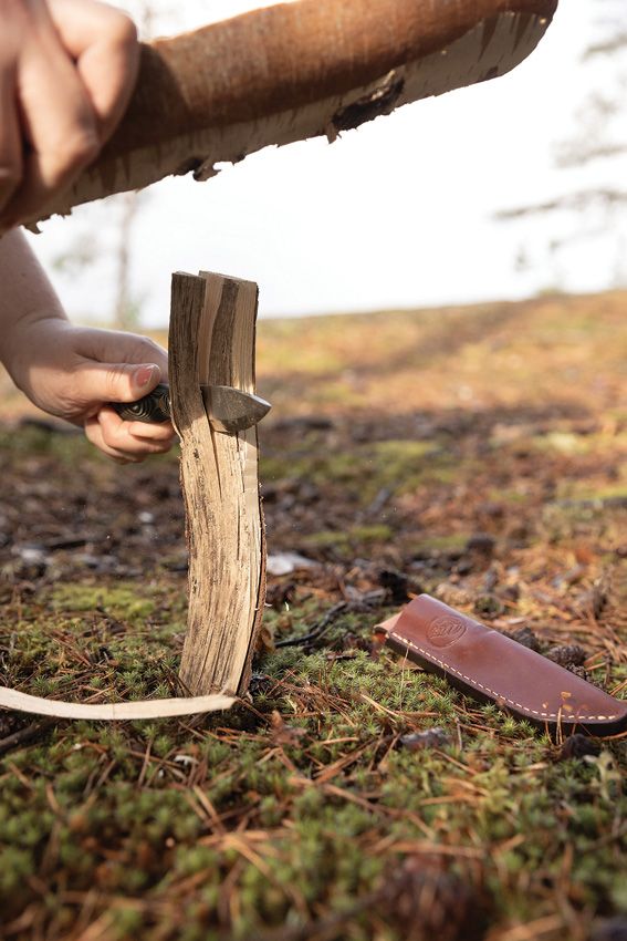 CI12807_add_07.jpg Casstrom No 8 Swedish Forest Knife Fixed Blade Green Micarta