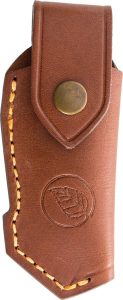 Casstrom Lars Falt Folding Knife Sheath - Cognac Brown Leather