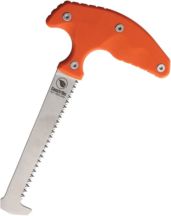 CI133116.jpg Casstrom No 11 Field Saw 4.25" Orange G10 w/ Sheath