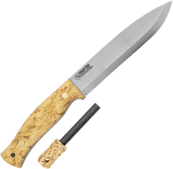 Casstrom No 14 SFK Curly Birch with Fire Steel