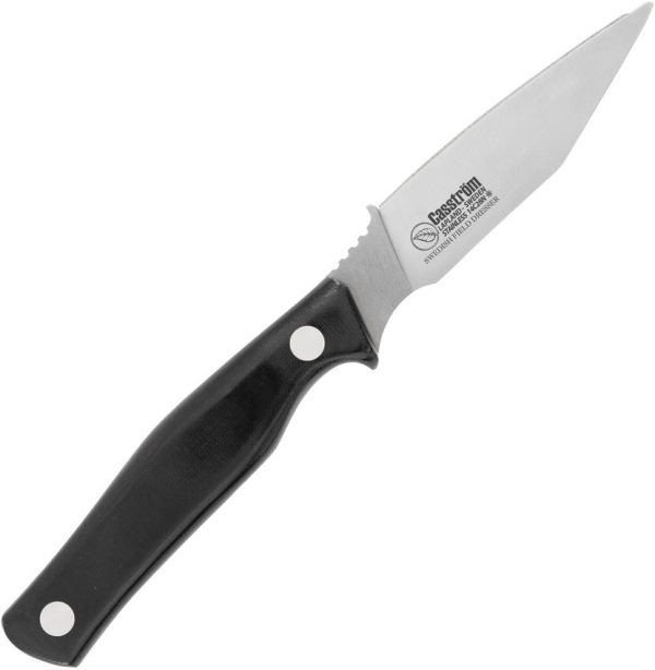 Casstrom Field Dresser Black Micarta Fixed Blade Knife 14C28N