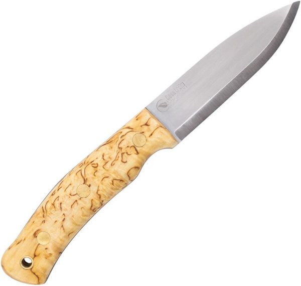 CI14104.jpg Casstrom No.10 Forest Knife Sleipner Steel Curly Birch Fixed Blade