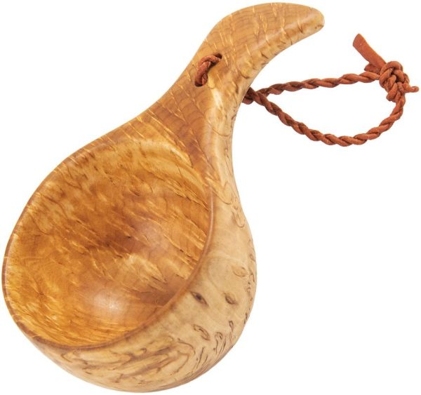 Casstrom Kuksa Curly Birch Swedish Wooden Cup 6 inch