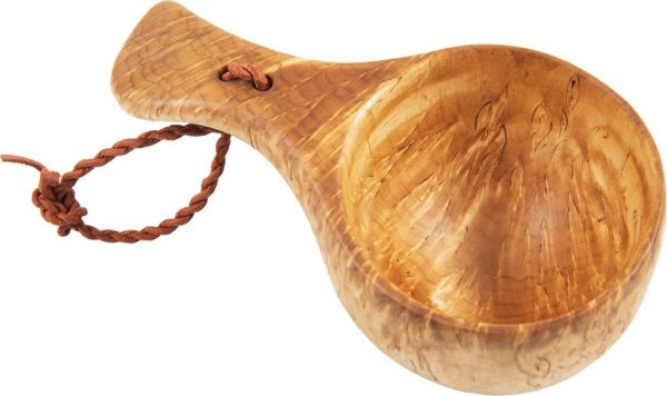 Casstrom Kuksa Curly Birch Swedish Wooden Cup 6 inch