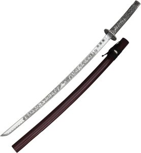Art Gladius Katana Silver Engraved 178 28.5" Stainless Blade