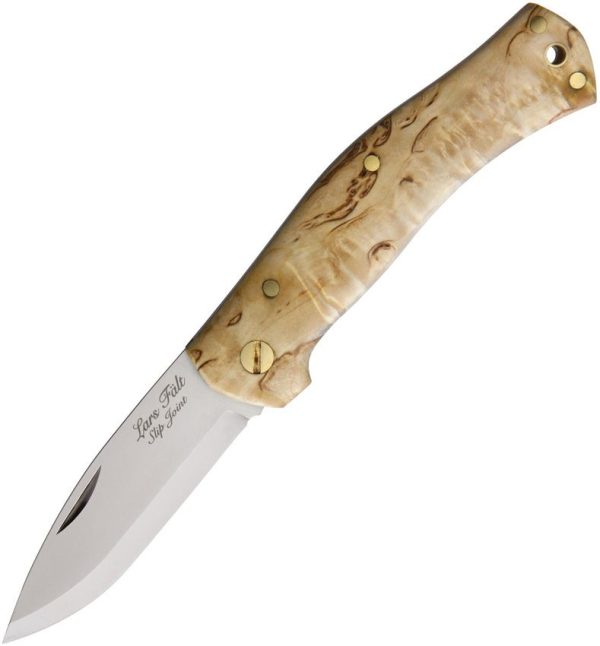 Casstrom Lars Falt Slip Joint Folding Knife N690Co Steel Birch