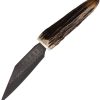 Dragon King Scramasax Stag Fixed Blade Knife High Carbon Stainless