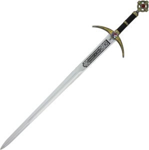 CI224.jpg Art Gladius Robin Hood Sword Gold Hilt 34.5" Carbon Steel Blade