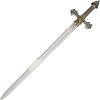 Art Gladius Barbarian Sword Gold 36" Stainless Blade Dragon Handle