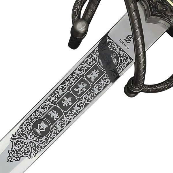 CI271_add_02.jpg Art Gladius Colada Cid 271 Sword 32" Satin Stainless Blade
